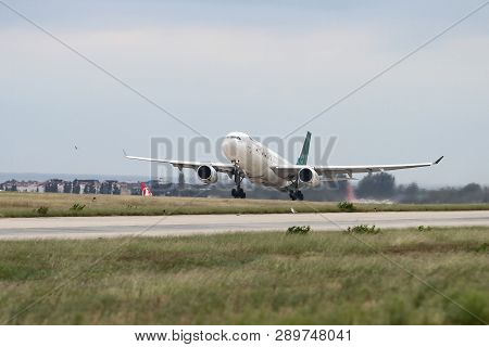 Airplane Takeoff From Airport
