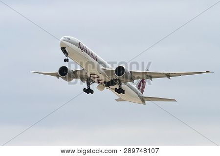 Airplane Takeoff From Airport