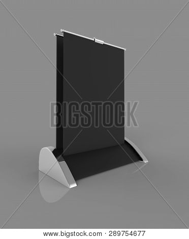 A4 A3 Pvc Pp Paper Table Top Set Stand Mini Roll Up Banner,pull Up Banner Standee Banner Stand,table