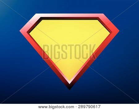 Superhero Logo Template, Superhero Shield Eps10 Vector