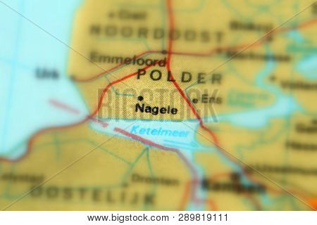 Nagele, A Town In The Noordoostpolder, Flevoland, Netherlands, Europe (selective Focus).