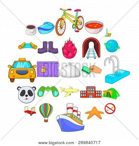 Attendance Icons Set. Cartoon Set Of 25 Attendance Icons For Web Isolated On White Background
