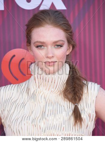 LOS ANGELES - MAR 14:  Larsen Thompson arrives for the iHeart Radio Music Awards 2019 on March 14, 2019 in Los Angeles, CA