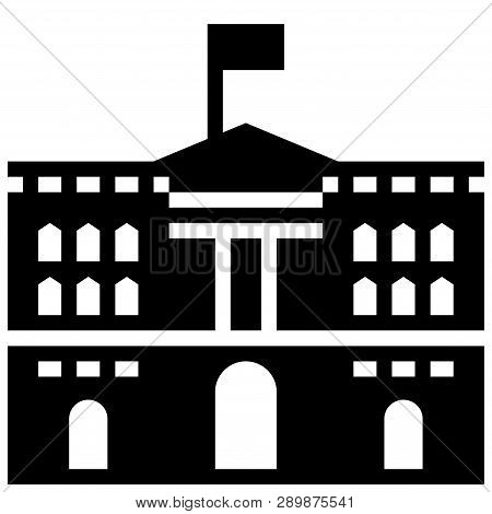 Buckingham Palace Vector Illustration In Solid Color Design