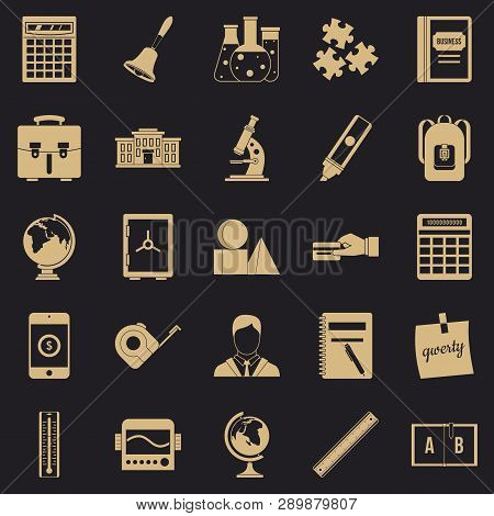 Arithmometer Icons Set. Simple Set Of 25 Arithmometer Vector Icons For Web For Any Design