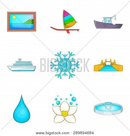 Vacuity Icons Set. Cartoon Set Of 9 Vacuity Icons For Web Isolated On White Background