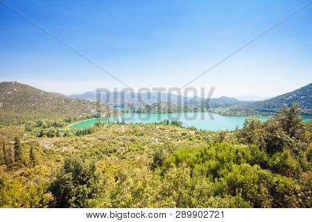 Bacina Lakes, Dalmatia, Croatia, Europe - Viewpoint Lookout Upon The Beautiful Bacina Lakes