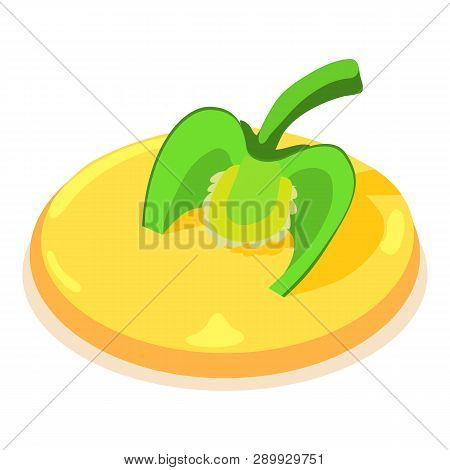 Green Pepper Icon. Isometric Illustration Of Green Pepper Icon For Web