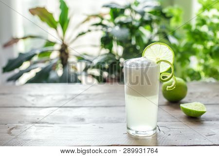 Egg Gin Fizz Cocktail