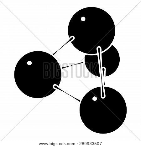 Pyramide Molecule Icon. Simple Illustration Of Pyramide Molecule Icon For Web Design Isolated On Whi