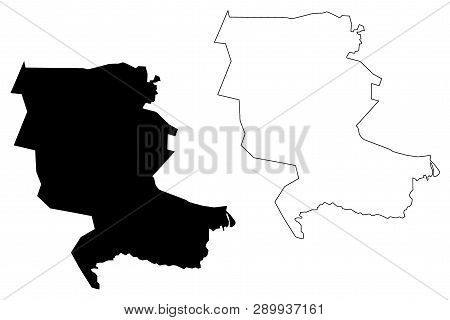 Jizzakh Region (republic Of Uzbekistan, Regions Of Uzbekistan) Map Vector Illustration, Scribble Ske