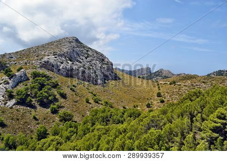View Of The Hills And Mountains On The Way To The Formentor Lighthouse
