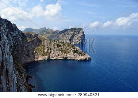 Beautiful Sea Bay And Mountains On Cap Formentor