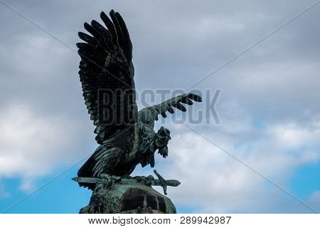 National Symbol Called Turul In Budapest, Hungary