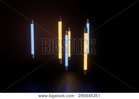 Abstract Glowing Lines, 3D Rendering