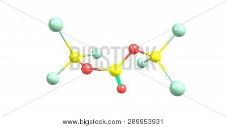 Triphosgene Molecular Structure Isolated On White