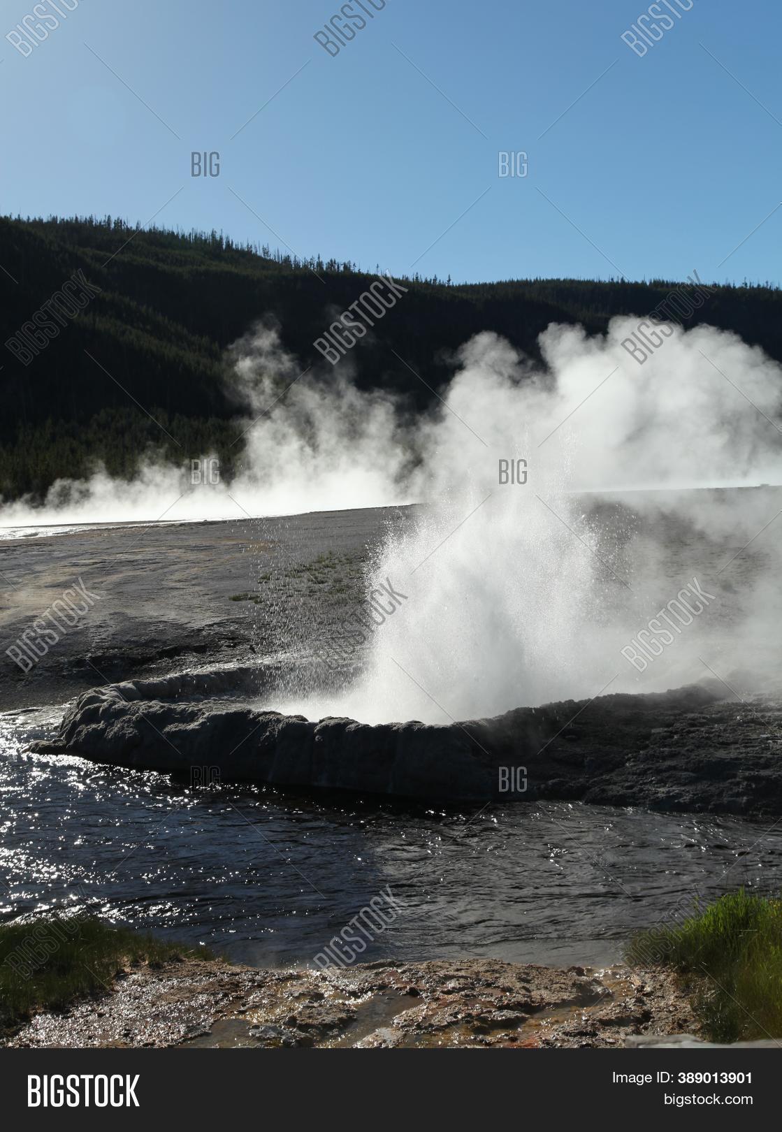 Cliff Geyser Along Image & Photo (Free Trial) | Bigstock