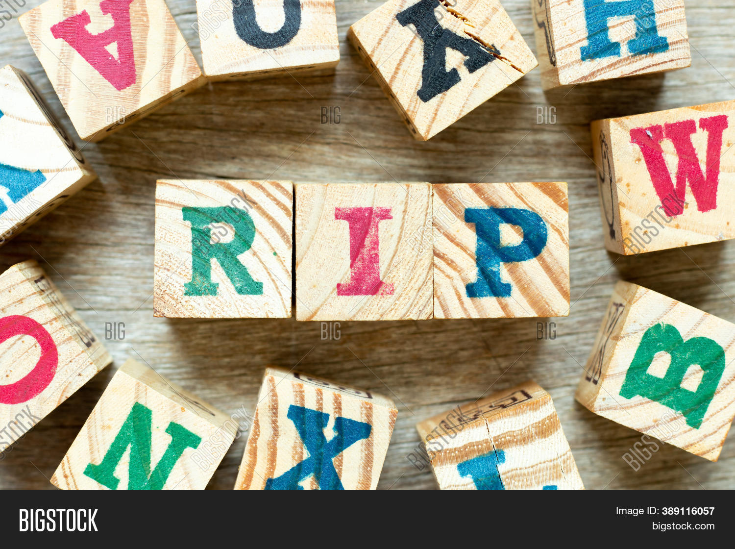 Block Letters Rip Alphabet Letter Block Image & Photo (Free Trial) | Bigstock