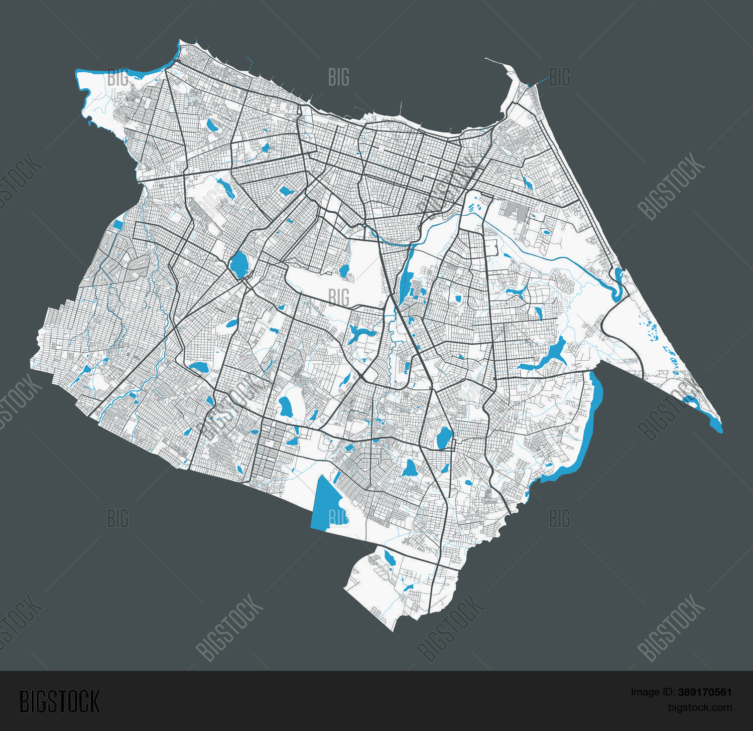 Fortaleza Map. Vector & Photo (Free Trial) | Bigstock