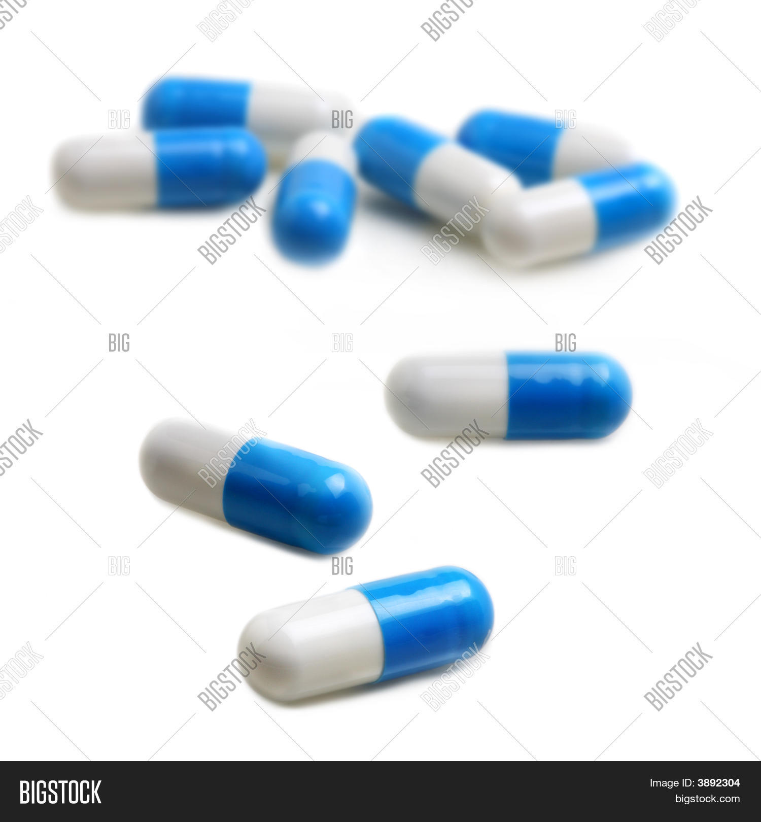 Blue & White Capsules Image & Photo (Free Trial) Bigstock