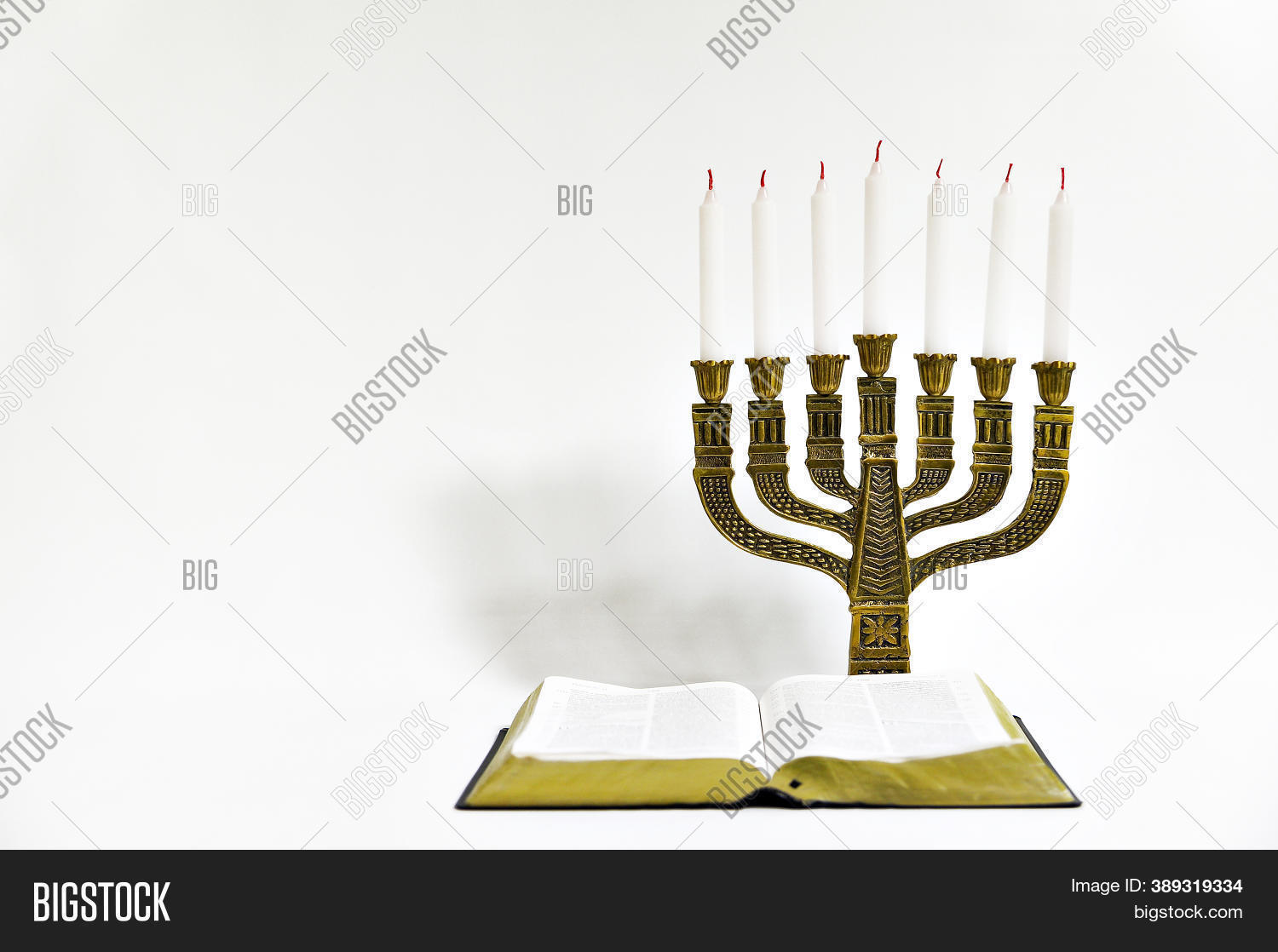 Menorah Open Bible 7 Image & Photo (Free Trial) Bigstock
