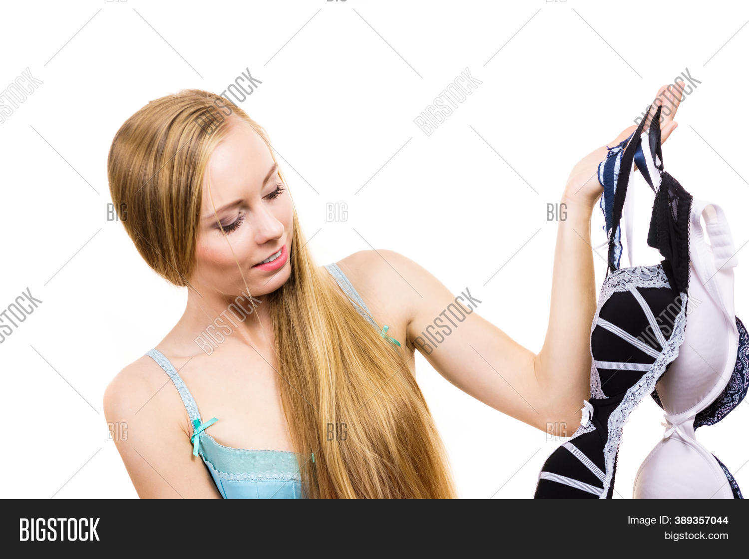 Girl Holding Bras Hand Image & Photo (Free Trial) Bigstock