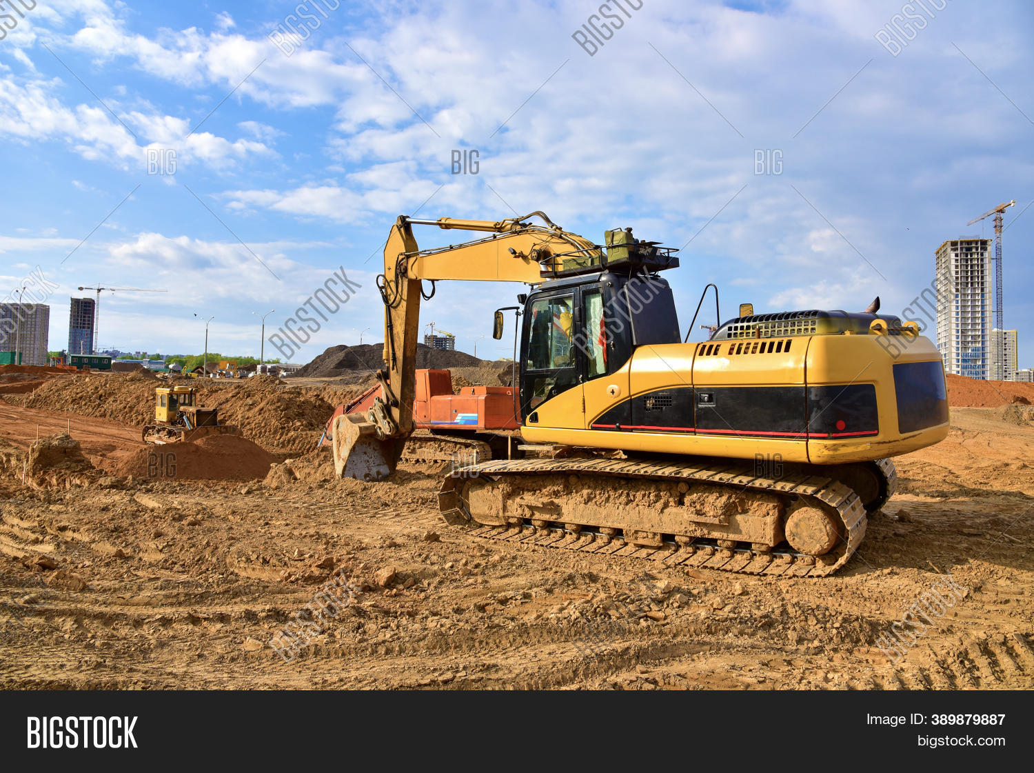 Excavator Dozer On Image & Photo (Free Trial) Bigstock