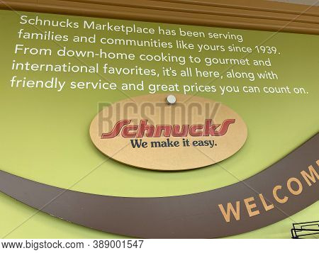 Springfield,il/usa - 10/2/20:  The Interior Sign Of A Schnucks A Privately Held Chain Retail Grocery