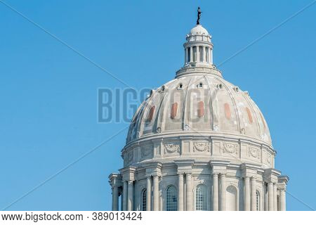 August 26, 2020 - Jefferson City, Missouri, USA: The Missouri State Capitol located in Jefferson City and it is the third capitol in the city after the other two were demolished 