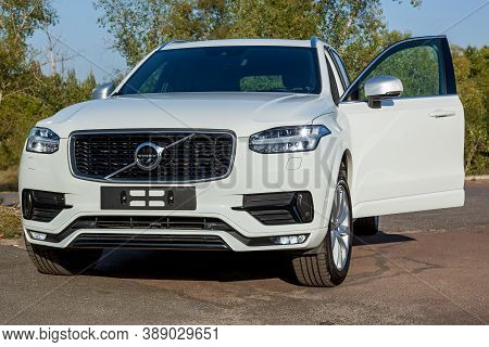 Ukraine Kiev September 26, 2020: Volvo Xc90 Is The First Suv By Volvo Cars. Designed With Volvo\'s C