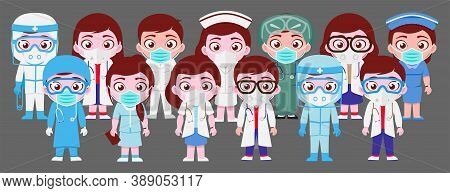 Doctors, Team, Covid-19 Warriors & Hospital Full Staff