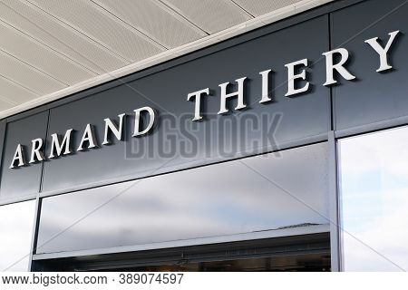 Bordeaux , Aquitaine / France - 10 01 2020 : Armand Thierry Boutique Clothing Shop Logo And Text Sig