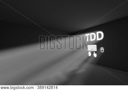 Tdd Rays Volume Light Concept 3d Illustration