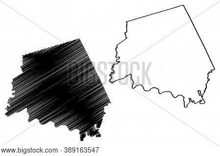 Clark County, Kentucky (u.s. County, United States Of America, Usa, U.s., Us) Map Vector Illustratio