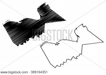 Gallatin County, Kentucky (u.s. County, United States Of America, Usa, U.s., Us) Map Vector Illustra