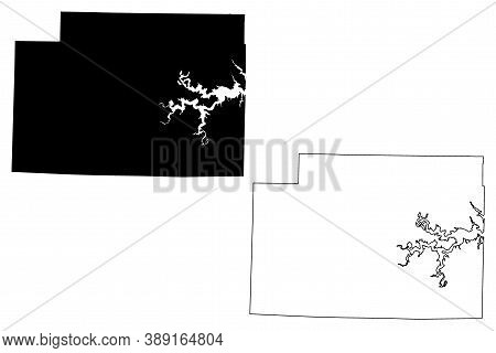 Monroe County, Missouri (u.s. County, United States Of America, Usa, U.s., Us) Map Vector Illustrati