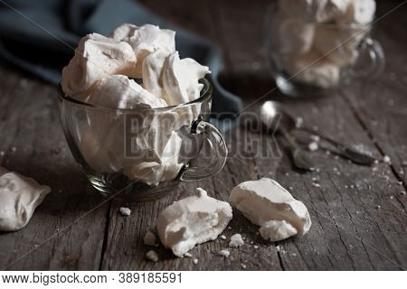 Meringue Delicious Dessert With Eggs And Sugar
