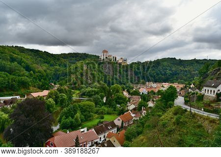 Castle Vranov Castle Rebuilt To Baroque Castle In Vranov, Czech Republic