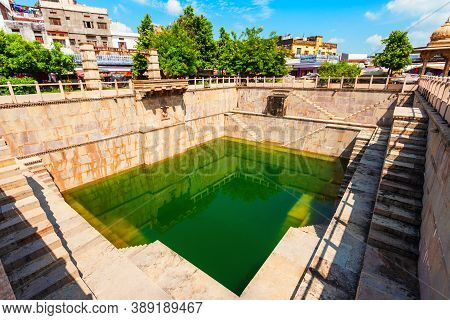 Ancient Stepwell In Bundi Town In Rajasthan State In India