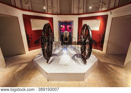 Ajmer, India - September 25, 2019: Ajmer Fort Government Museum In The Centre Of Ajmer City In Rajas