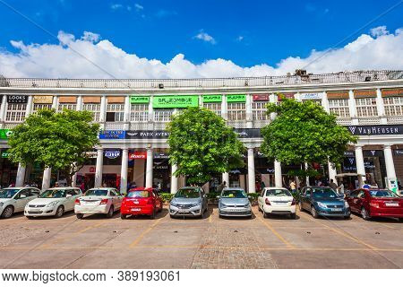 New Delhi, India - September 26, 2019: Connaught Place Or Cp Is One Of The Largest Financial, Commer