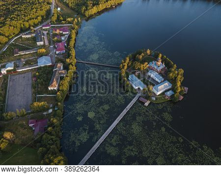 Pokrovskaya Holy Vvedenskaya Island Pustyn Nunnery. Vladimir Region, Russia
