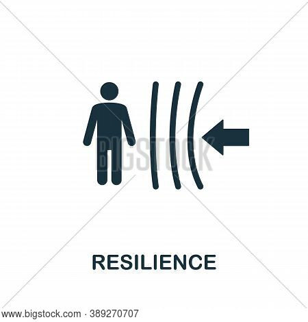 Resilience Icon. Simple Element From Life Skills Collection. Filled Resilience Icon For Templates, I