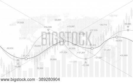 Stock Market Or Forex Trading Graph In Futuristic Concept For Financial Investment Or Economic Trend