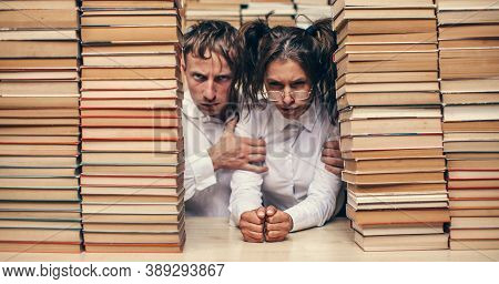 Love Couple. White Shirt. Couple Love. Book.