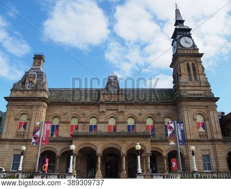 Southport, Merseyside, United Kingdom - 9 September 2020: The Facade Of The Atkinson Center A Histor