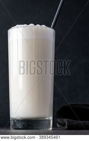 Glass Of Ramos Fizz Cocktail