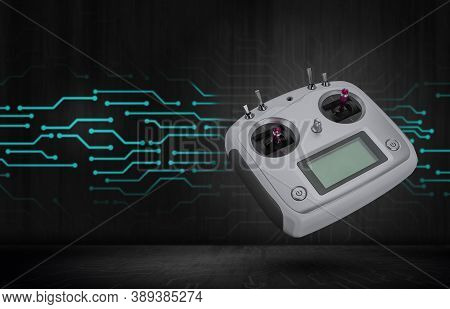 Hobby, Radio Remote Controler. Radio Transmitter For Controlling Model Airplanes And Quadcopters. Rc