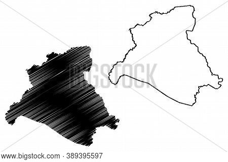 Lawrence County, Kentucky (u.s. County, United States Of America, Usa, U.s., Us) Map Vector Illustra