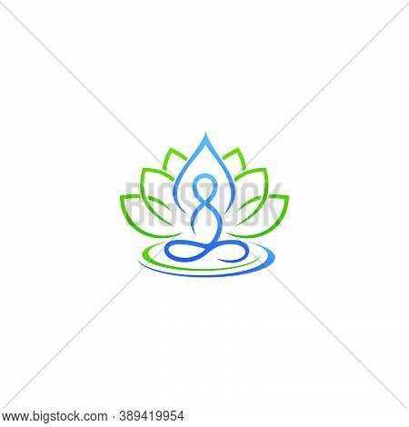 Wellness Center Logo Design Concept. Spa And Massage Symbol Template. Healthy Life Style Creative Ic